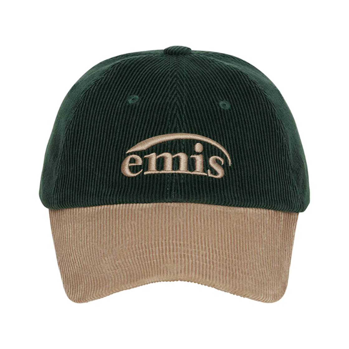 - Emis Corduroy Two Tone Ball Cap Green