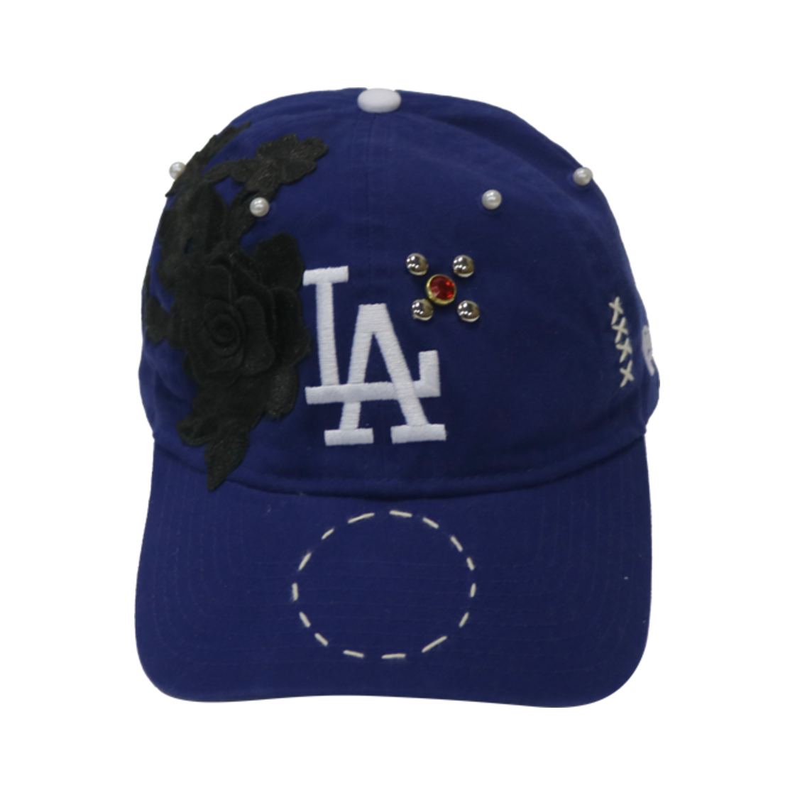 알앤코 아파치 더블유엘비 레이스 커스텀 데드 캡 엘에이 블루 #45(R&Co. Apache Wlb LAce Custom Dad Cap LA Royal Blue #45)