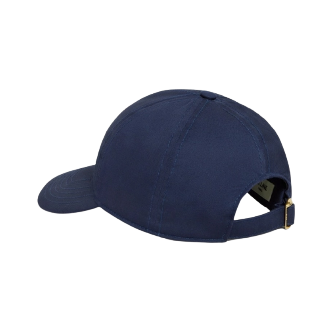 (W) 셀린느 코튼 드릴 베이스볼 캡 네이비((W) Celine Drill Baseball Cap in Cotton Navy) - 4
