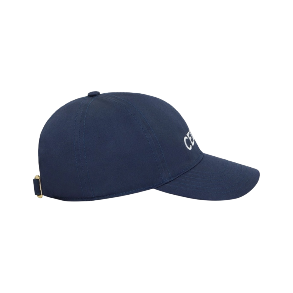 (W) 셀린느 코튼 드릴 베이스볼 캡 네이비((W) Celine Drill Baseball Cap in Cotton Navy) - 3