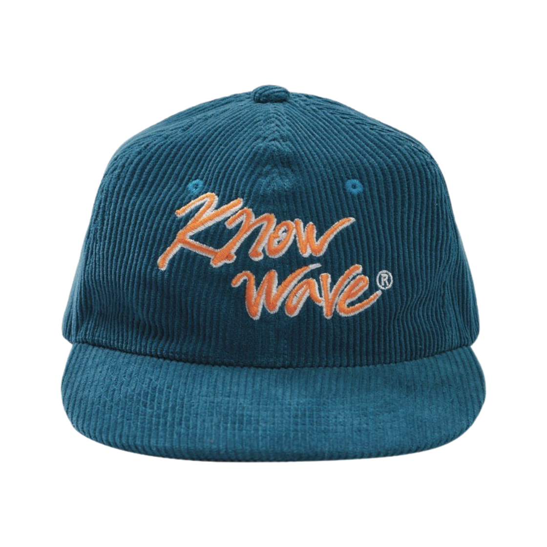 KNA004mGN Knowwave Calligraphy Corduroy Trucker Ball Cap Green
