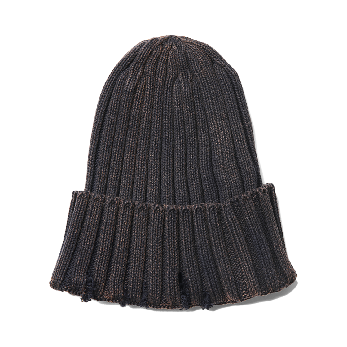 GJ24AW-ACC04 GOEN.J Ribbed Knit Beanie Navy