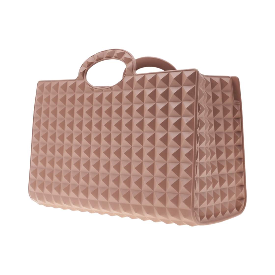 발렌티노 르 트루아지엠 러버 쇼핑백 로즈 카넬(Valentino Le Troisieme Rubber Shopping Bag Rose Cannelle) - 2