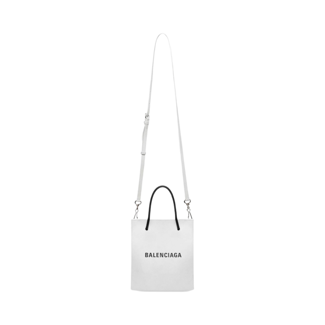 발렌시아가 쇼핑 XXS 노스 사우스 토트백 화이트(Balenciaga Shopping XXS North-South Tote Bag White) - 3