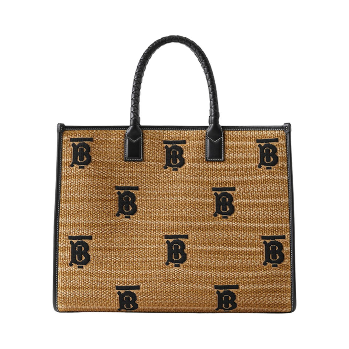 버버리 미디움 프레야 토트 내츄럴 블랙(Burberry Medium Freya Tote Natural Black) - 1