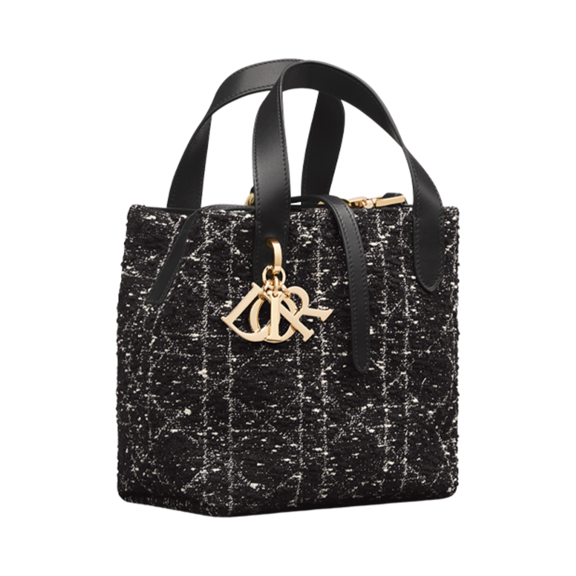 디올 스몰 뚜주흐 버티컬 토트백 트위드 까나쥬 모티프 블랙(Dior Small Dior Toujours Vertical Tote Bag Tweed with Cannage Motif Black) - 2