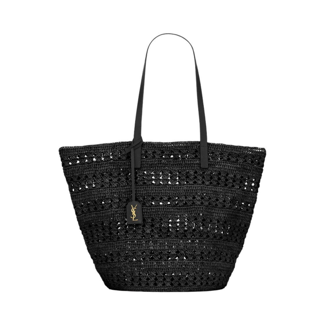 생로랑 파니에 미디움 백 라피아 블랙(Saint Laurent Panier Medium Bag in Raffia Black) - 1