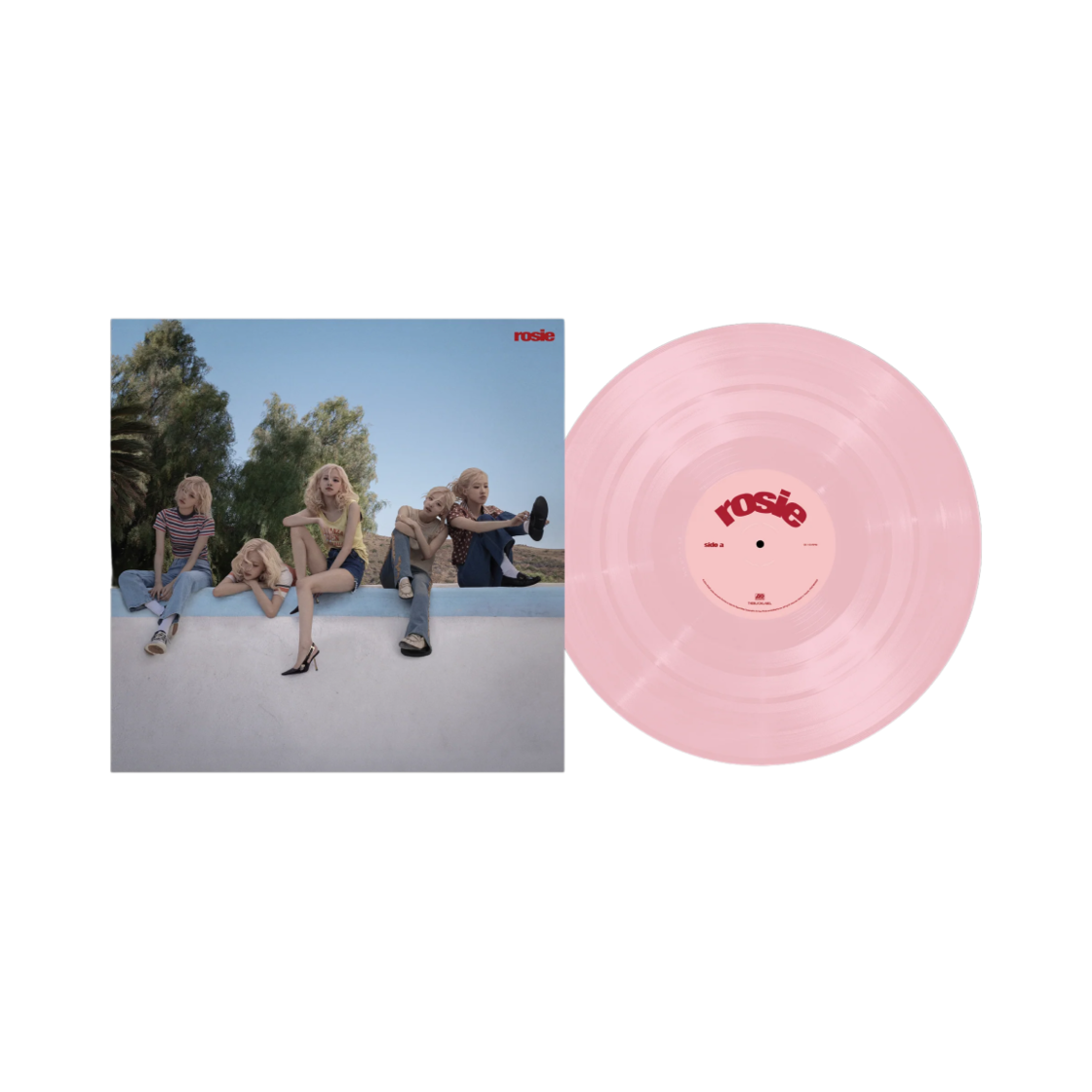 로제 정규 1집 로지 로제 스토어 한정 LP 베이비 핑크 (밴드 커버)(Rose 1st Album Rosie Rose Store Exclusive LP Baby Pink (Band Cover))
