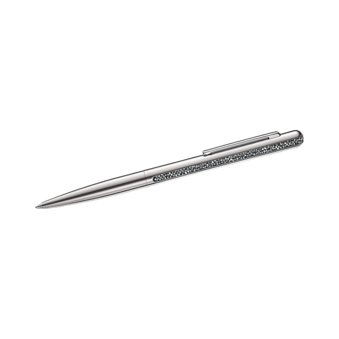 5595672 Swarovski Crystal Shimmer Ballpoint Pen Silver Tone Chrome Plated
