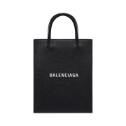 Balenciaga Large Shopping Bag Phone Holder Black