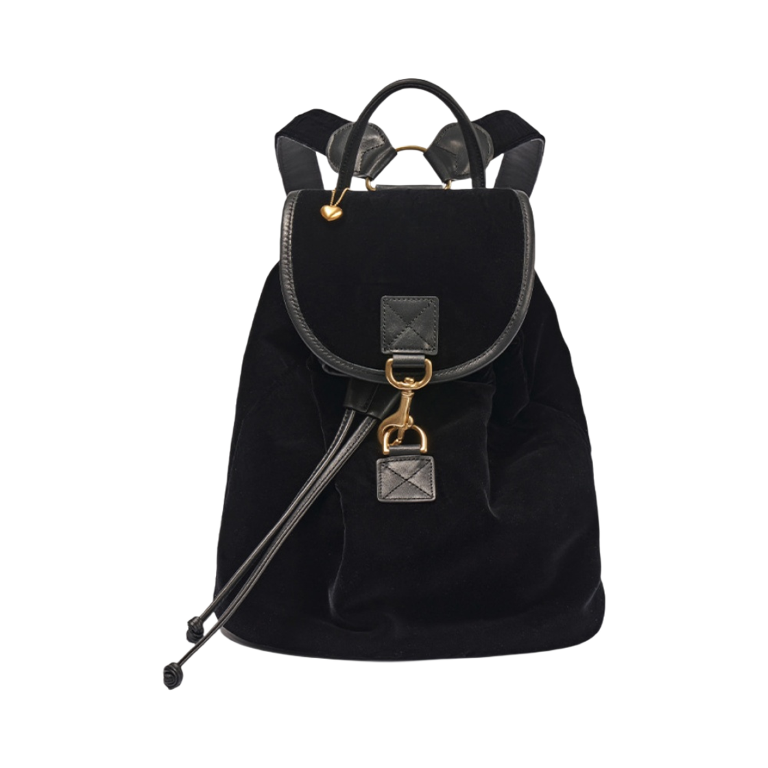 더 바넷 리틀 벨벳 백팩 블랙(The Barnnet Little Velvet Backpack Black)