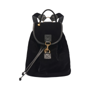 The Barnnet Little Velvet Backpack Black