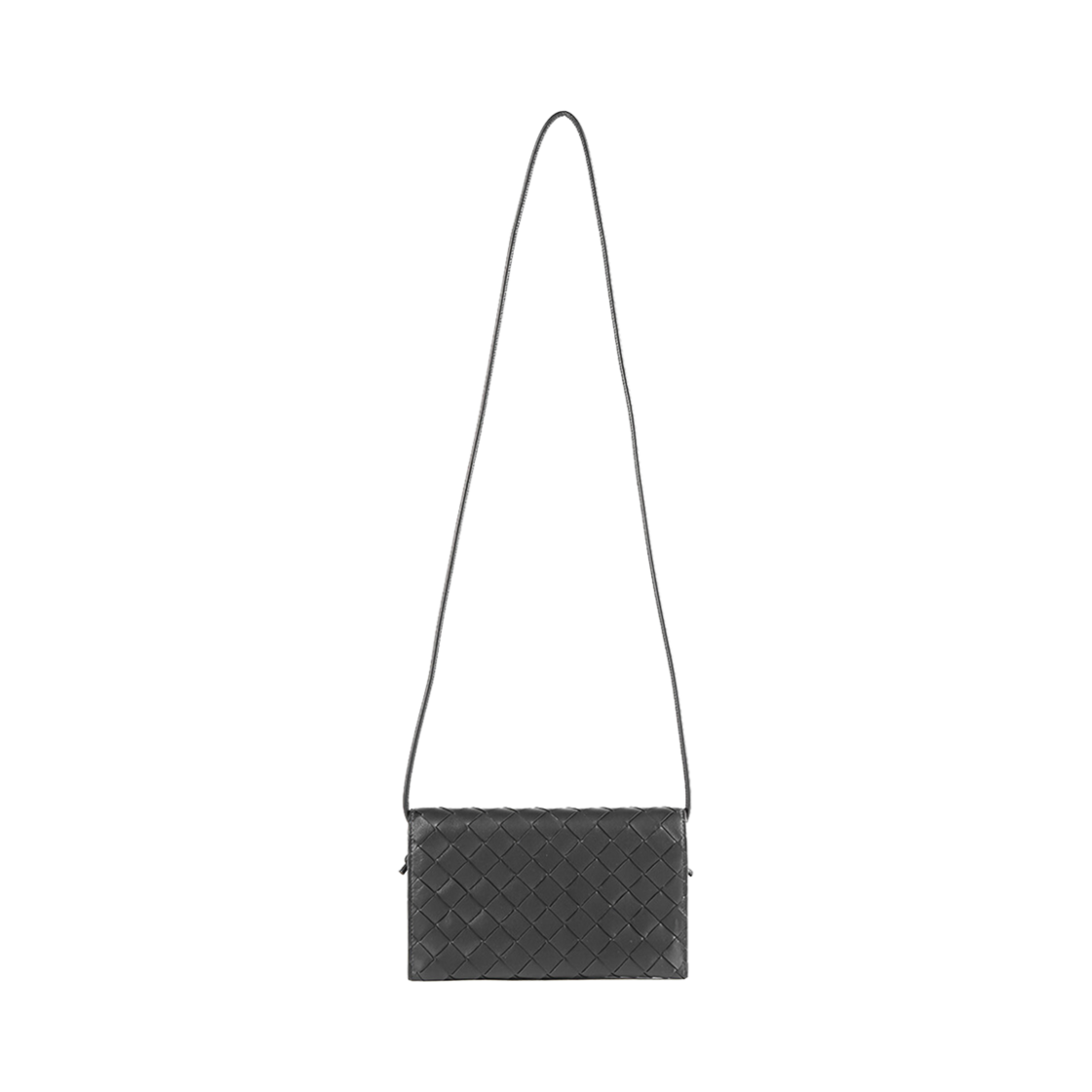 708586V3UH28425 Bottega Veneta Intrecciato Shoulder Bag Black