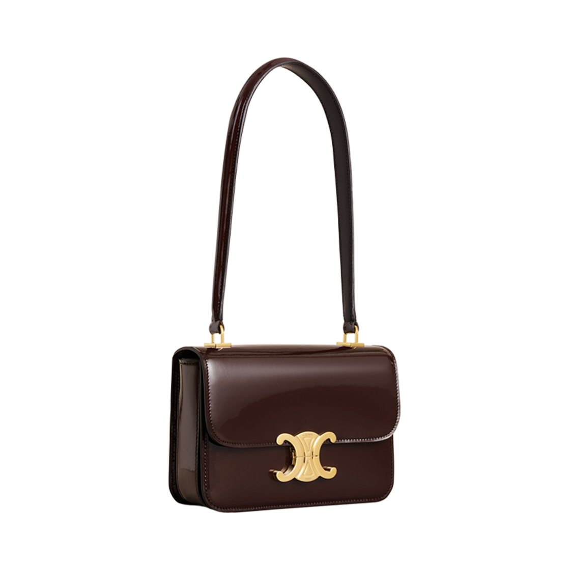 셀린느 틴 가렌스 백 페이턴트 카프스킨 다크 브라운(Celine Teen Garance Bag in Patent Calfskin Dark Brown) - 2