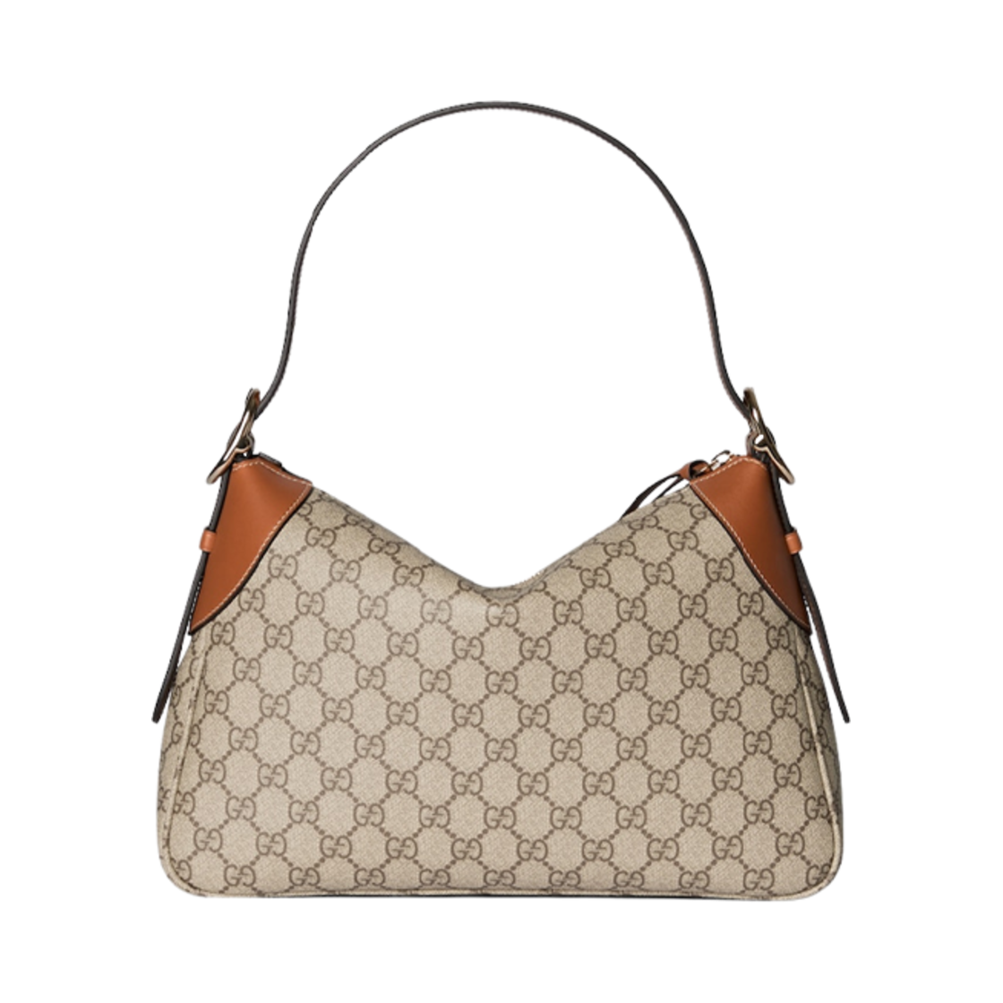 구찌 GG 엠블럼 스몰 숄더백 베이지 에보니(Gucci GG Emblem Small Shoulder Bag Beige Ebony) - 3