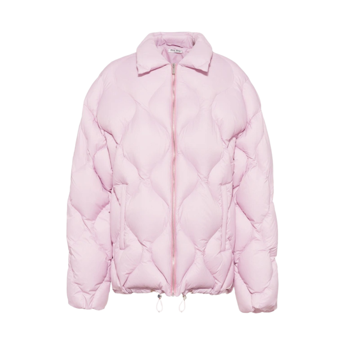 (W) 미우 미우 나일론 다운 자켓 앨러배스터 핑크((W) Miu Miu Nylon Down Jacket Alabaster Pink) - 1