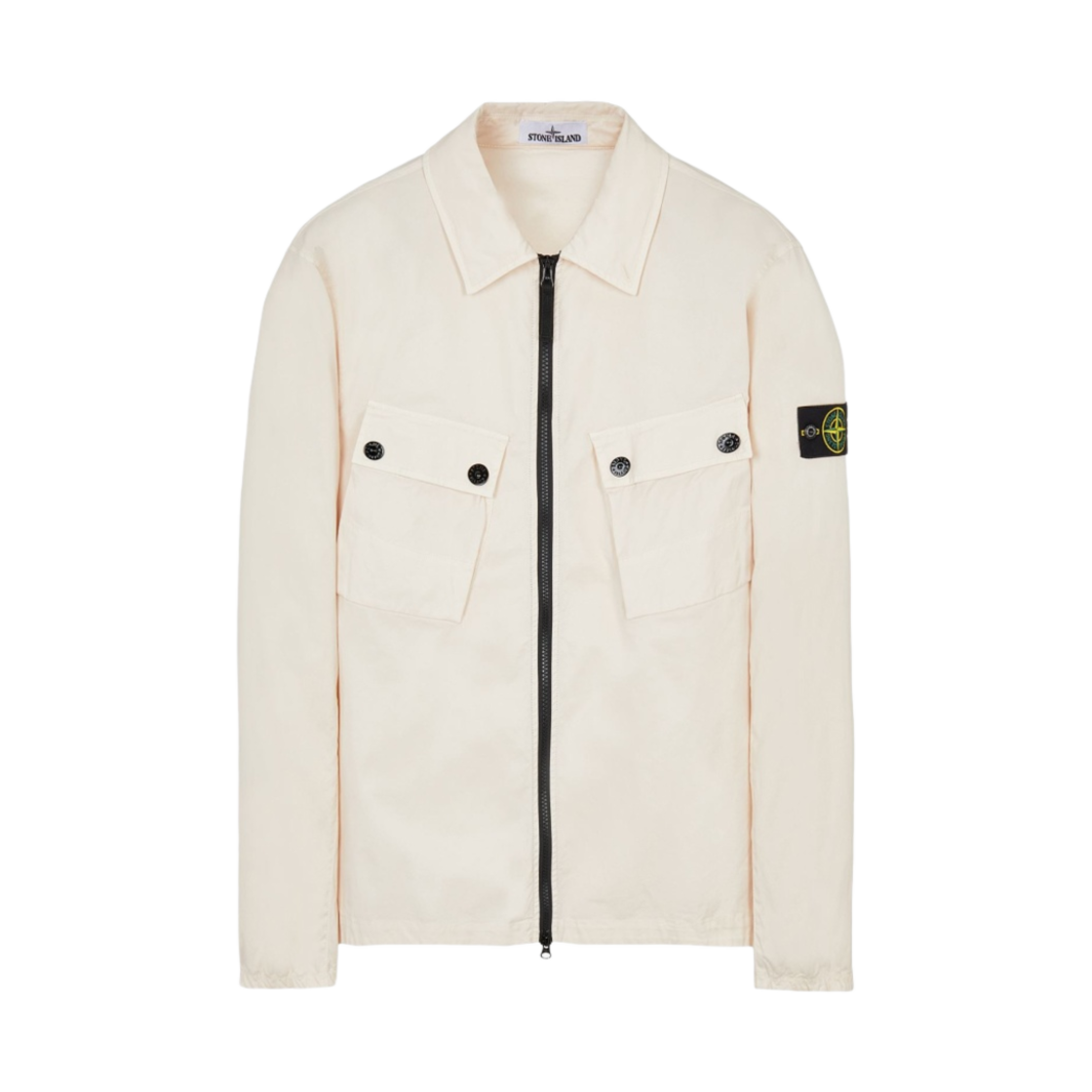 스톤 아일랜드 10910 스트레치 코튼 개버딘 가먼트 다이드 오버셔츠 로즈 - 22FW(Stone Island 10910 Stretch Cotton Gabardine Garment Dyed Overshirt Rose - 22FW) - 1