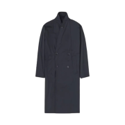 Lemaire Wrap Collar Trench Black