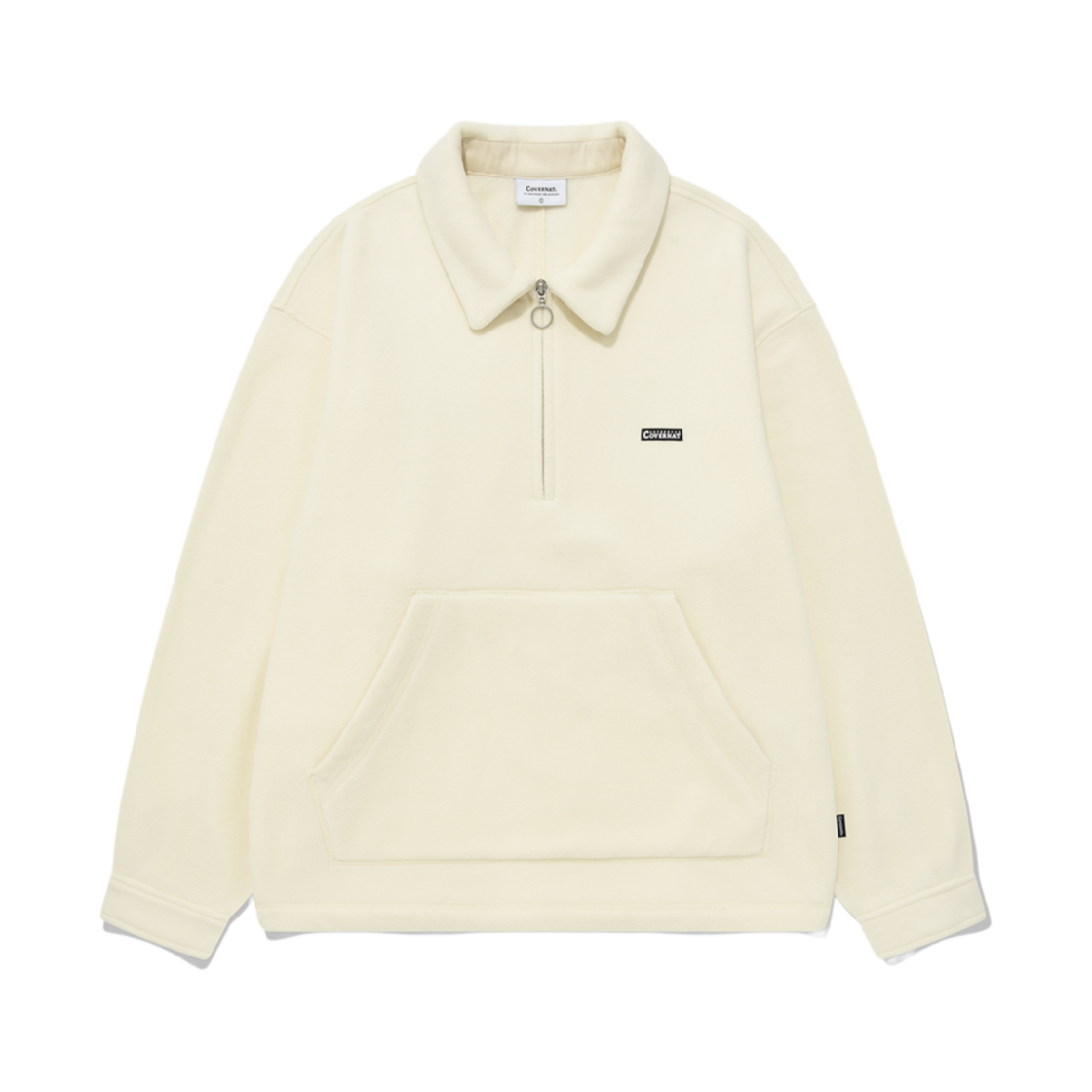 커버낫 플리스 하프 집업 아이보리(Covernat Fleece Half Zip Up Ivory)