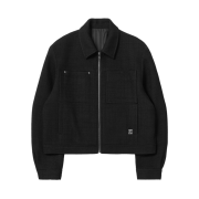 Wooyoungmi Tweed Zipup Jacket Black - 25SS