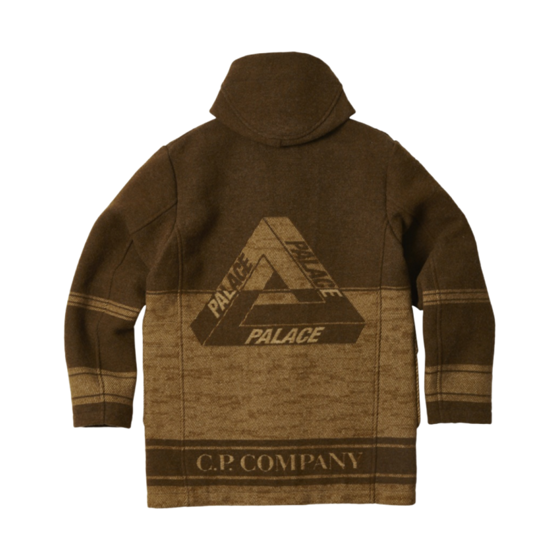팔라스 x C.P. 컴퍼니 더플 자켓 러버 울 브라운 - 22FW(Palace x C.P. Company Duffel Jacket Rubber Wool Brown - 22FW) - 3