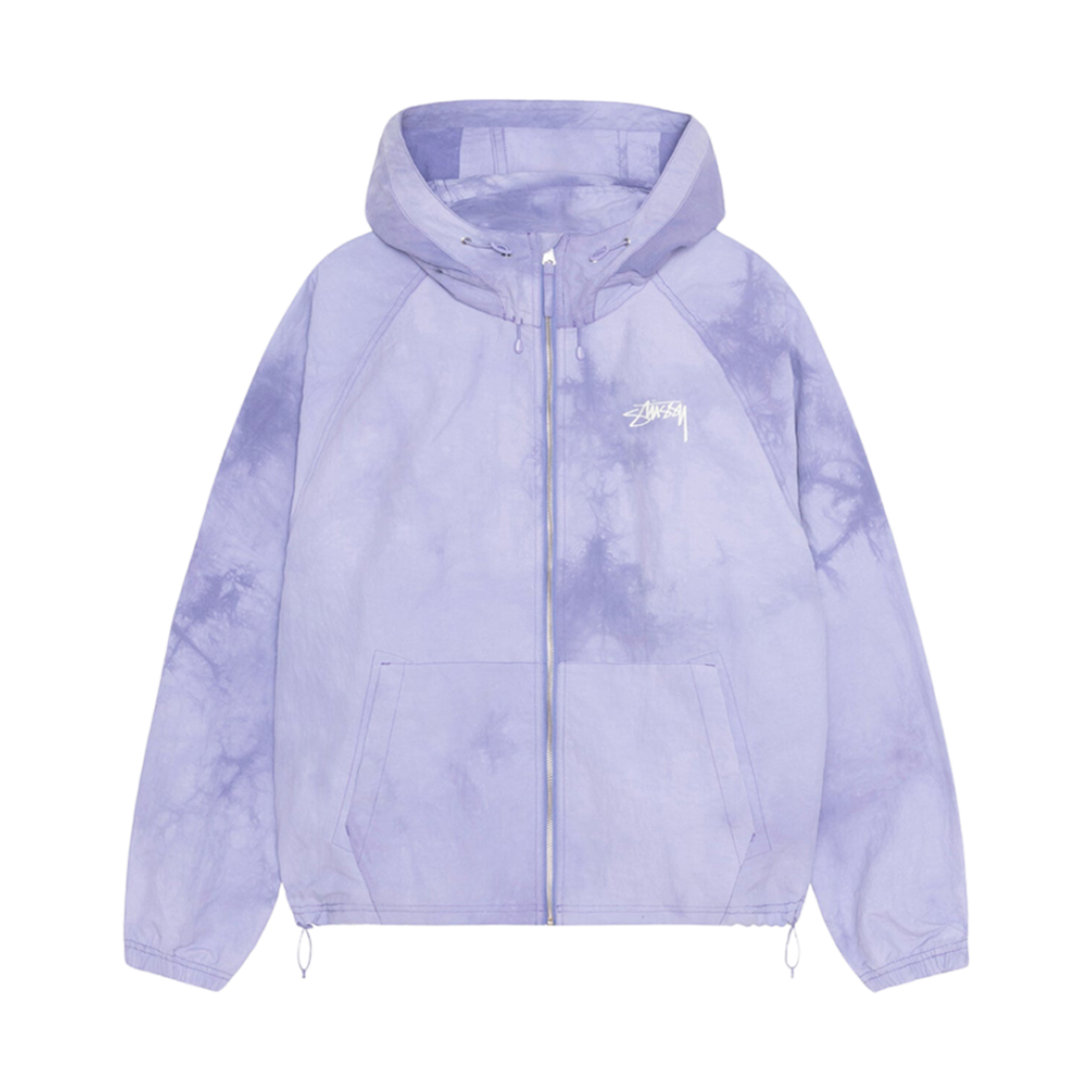 스투시 웨이브 다이 비치 쉘 자켓 라일락(Stussy Wave Dye Beach Shell Jacket Lilac)