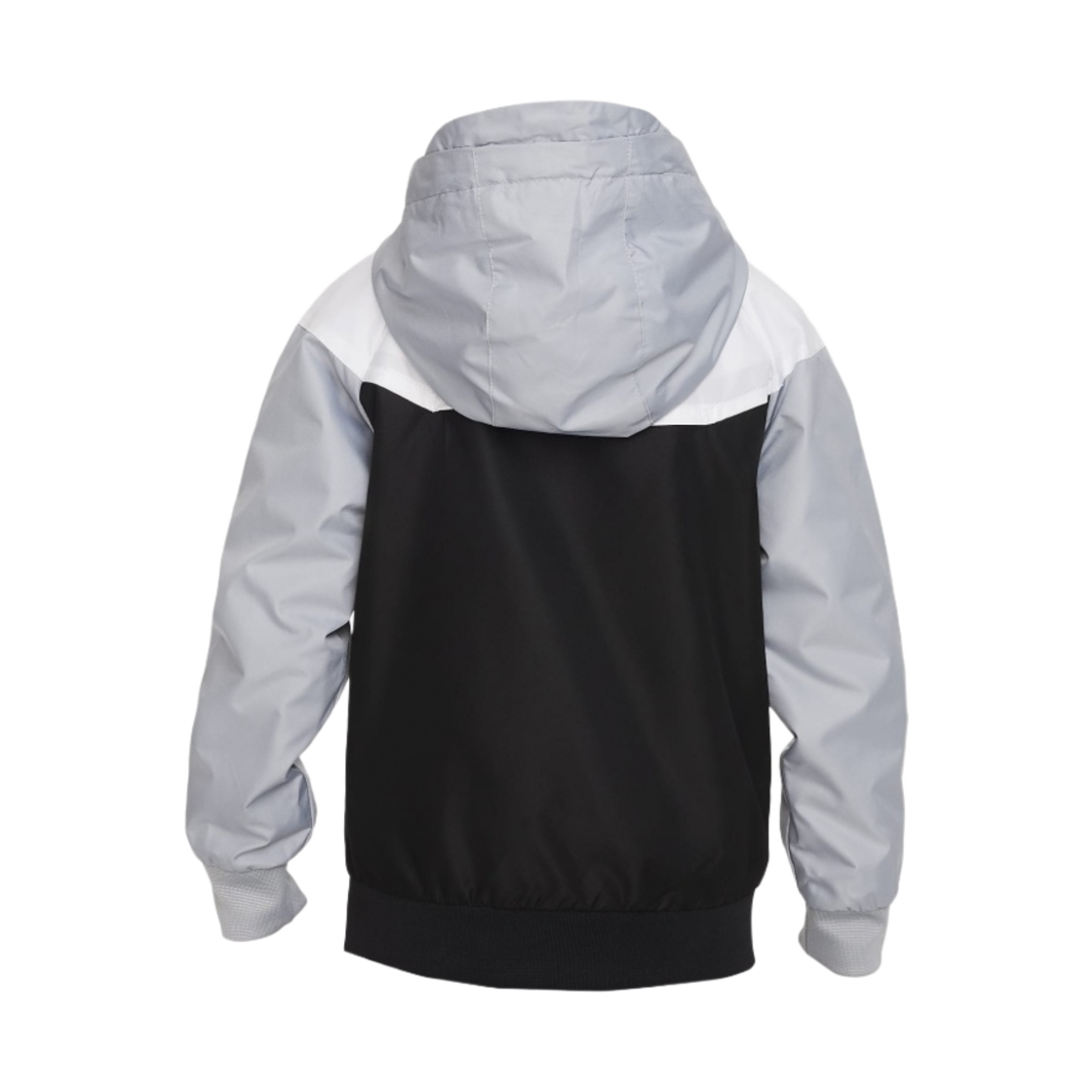 (키즈) 나이키 NSW 윈드러너 풀집 자켓 블랙 화이트((Kids) Nike NSW Windrunner Full Zip Jacket Black White) - 2