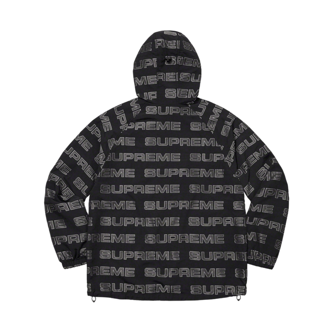 슈프림 로고 립스탑 후드 트랙 자켓 블랙 - 21FW(Supreme Logo Ripstop Hooded Track Jacket Black - 21FW) - 2