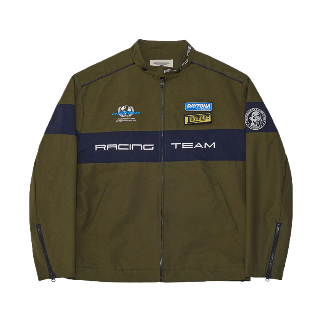 디셈버텐 데이토나 나일론 레이싱 자켓 카키(December Ten Daytona Nylon Racing Jacket Khaki)