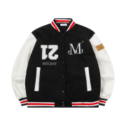 MUCENT Tiverton Signatuer Varsity Jacket Black