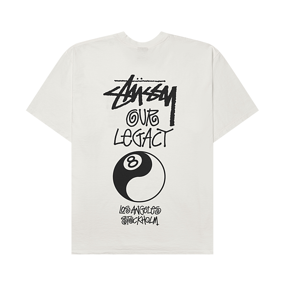 스투시 x 아워레가시 워크샵 8볼 피그먼트 다이드 음양 티셔츠 내츄럴(Stussy x Our Legacy Work Shop 8 Ball Pigment Dyed Yin Yang T-Shirt Natural)