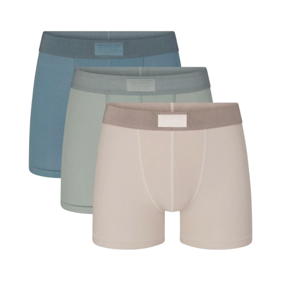 스킴스 코튼 3 박서 브리프 3팩 스톤 멀티(Skims Cotton 3 Boxer Brief 3-Pack Stone Multi)