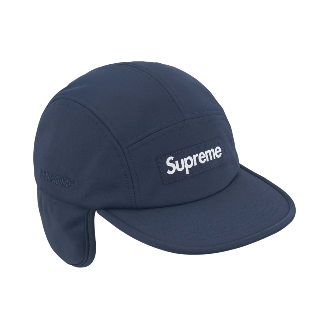 - Supreme Windstopper Earflap Camp Cap Navy - 24FW