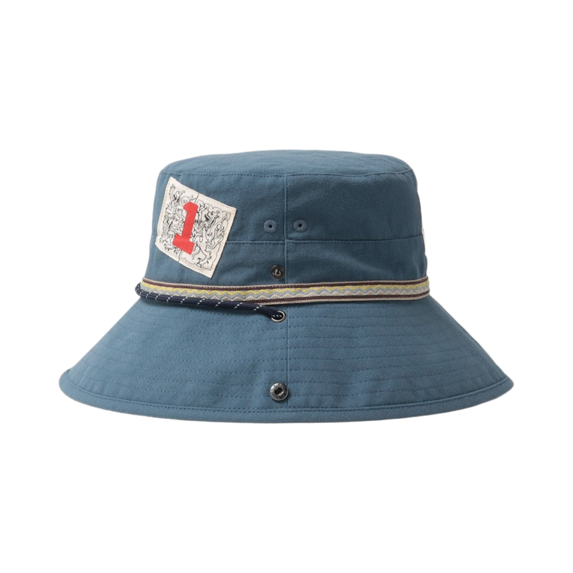 (W) 비비안 웨스트우드 패치스 어드벤쳐 햇 블루((W) Vivienne Westwood Patches Adventure Hat Blue) - 2