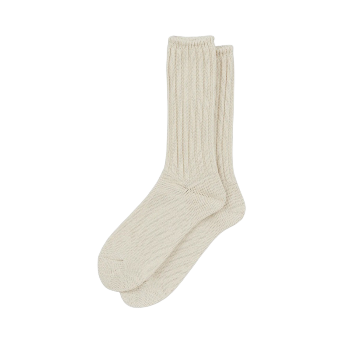 SC-02 Ciota Ribbed Socks Low Gauge Ivory