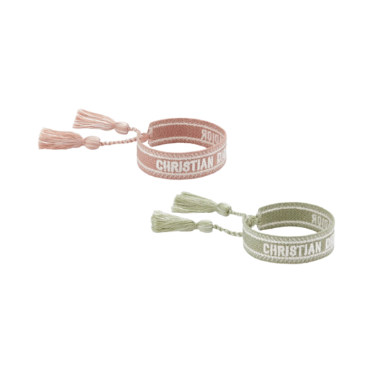 (W) Dior J'Adior Bracelet Set Ethereal Green Dark Pink