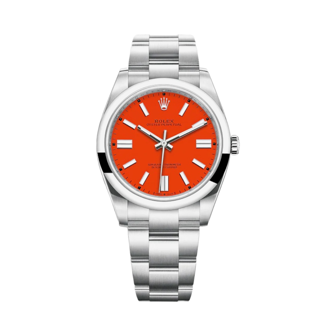 롤렉스 오이스터 퍼페추얼 41mm 124300 코랄 레드 오이스터(Rolex Oyster Perpetual 41mm 124300 Coral Red Oyster)