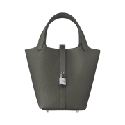 Hermes Picotin Lock 18 Bag Clemence & Palladium Gris Meyer