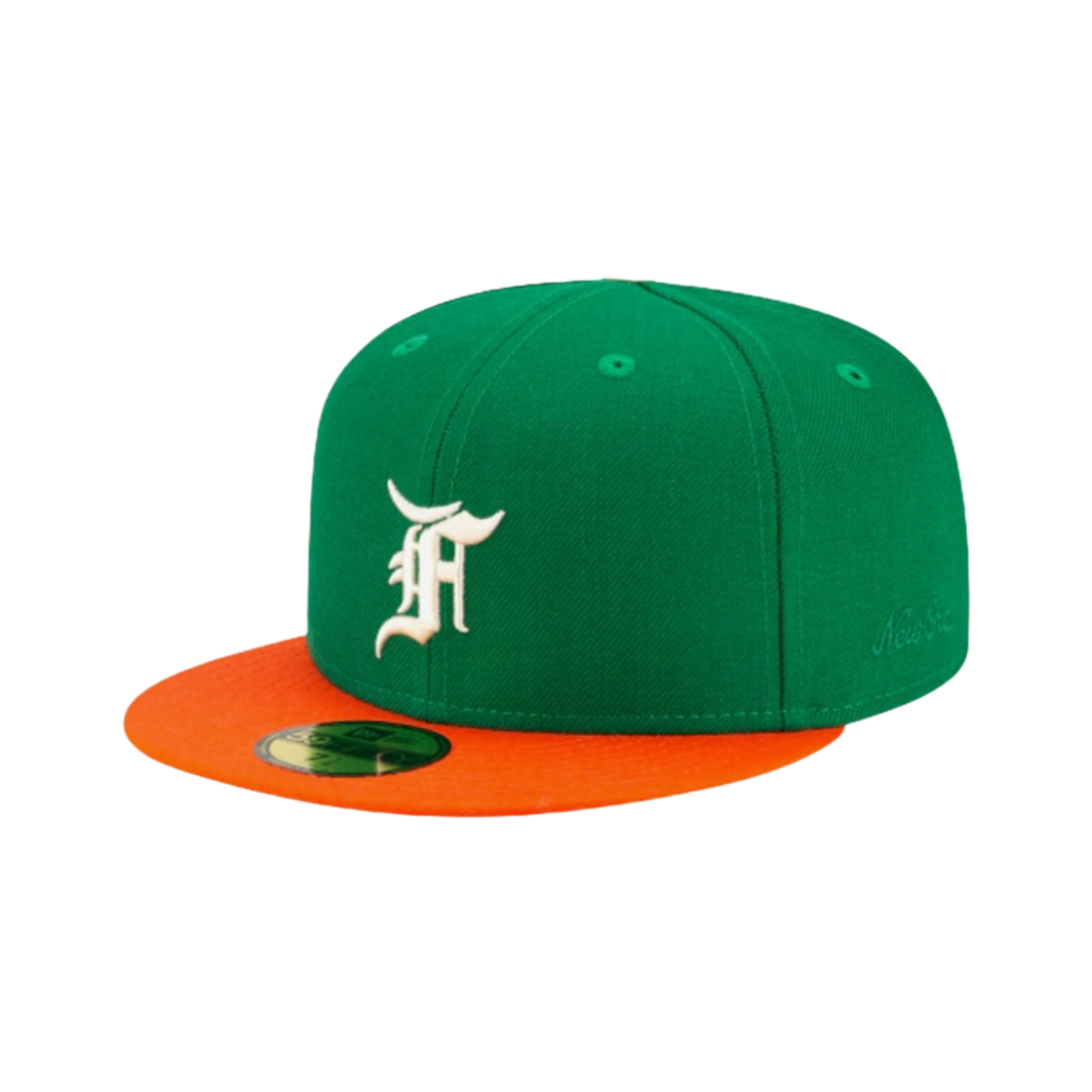 에센셜 x 뉴에라 59피프티 피티드 캡 켈리 그린 오렌지(Essentials x New Era 59FIFTY Fitted Cap Kelly Green Orange)