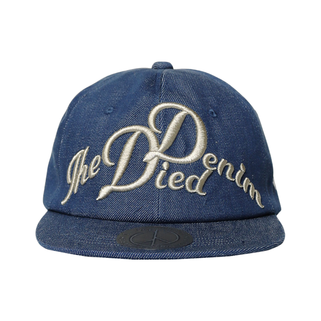 캐피탈 11.5온즈 데님 베이스볼 캡 더 데님 다이드 자수 인디고(Kapital 11.5 oz. Denim Baseball Cap The Denim Died Embroidery Indigo)
