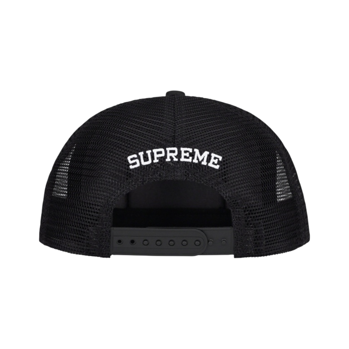 슈프림 네임 플레이트 메쉬 백 5-패널 캡 블랙 - 23SS(Supreme Name Plate Mesh Back 5-Panel Black - 23SS) - 2