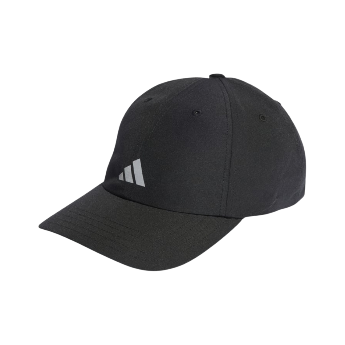 아디다스 러닝 에센셜 에어로레디 6 패널 베이스볼 캡 블랙 매트 실버