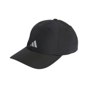 Adidas Running Essential Aeroready 6 Panel Baseball Cap Black Matte Silver