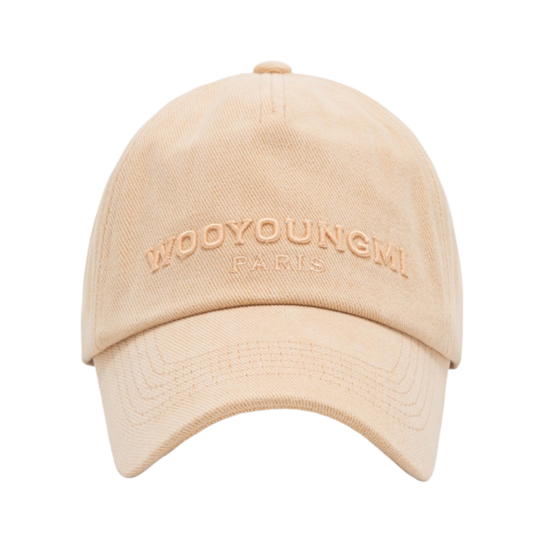 W233AC52823S Wooyoungmi Embroidered Ball Cap Salmon - 23FW - 대표 이미지 #1