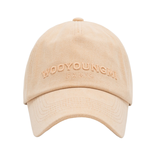 Wooyoungmi Embroidered Ball Cap Salmon - 23FW