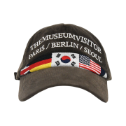 The Museum Visitor Flag Stitched Corduroy Ballcap Brown