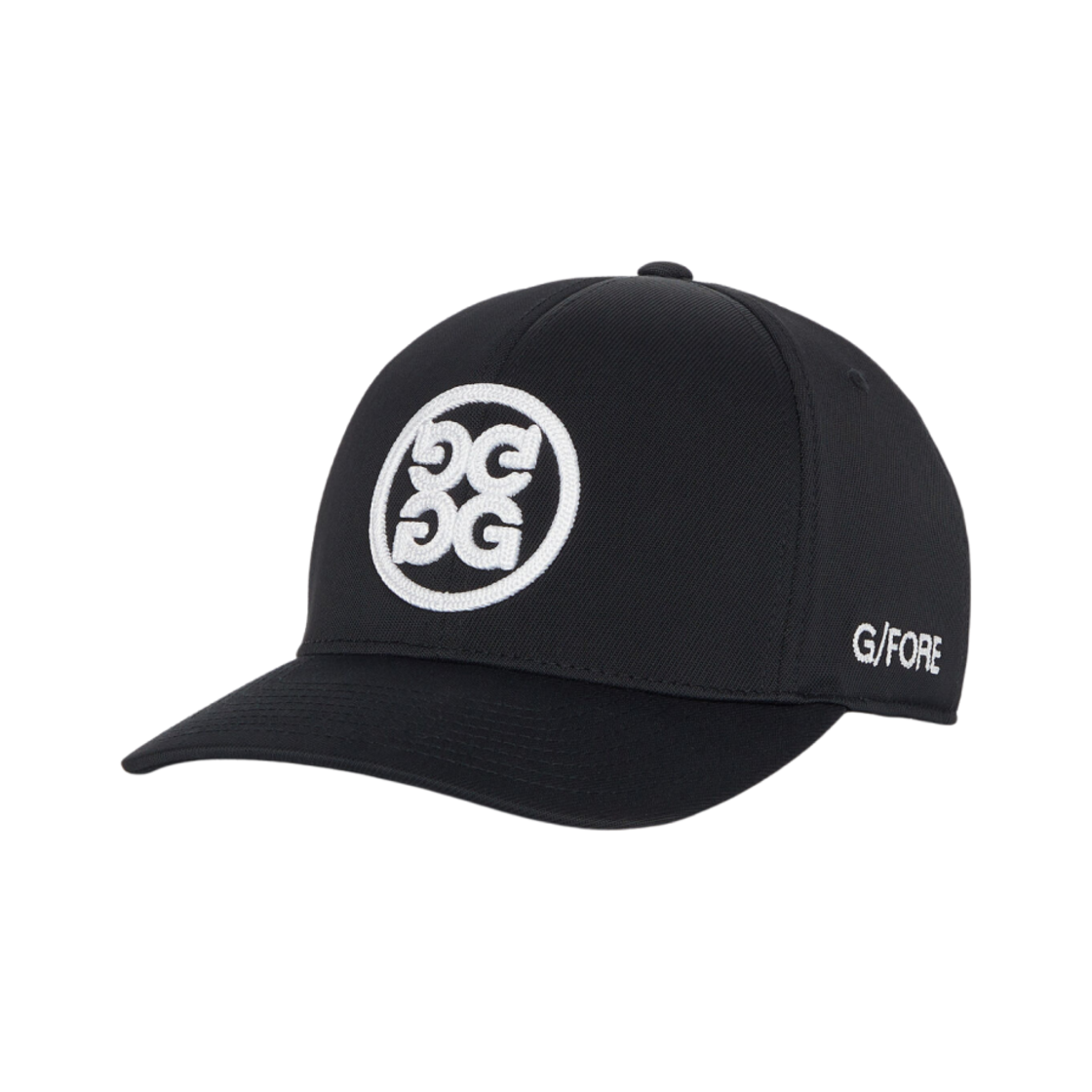 G4AF22H39 G/Fore Circle G’s Stretch Twill Snapback Hat Onyx