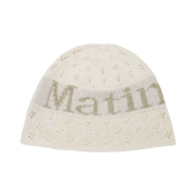 (W) Matin Kim Matin Logo Crochet Beanie Cream