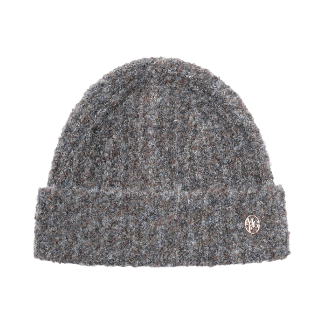 - Marithe Francois Girbaud Circle Logo Boucle Beanie Brown