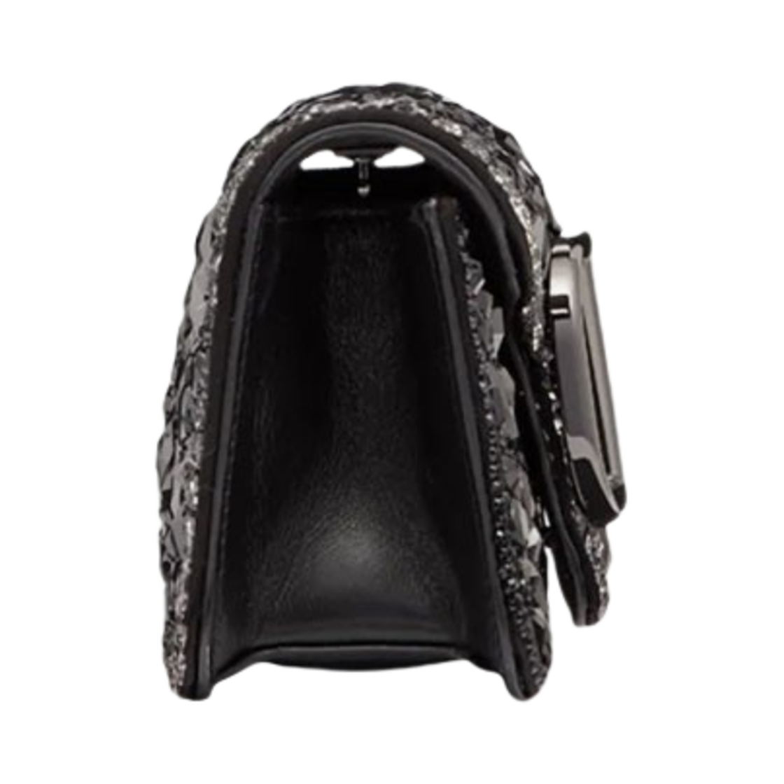 발렌티노 크리스탈 스몰 로코 숄더백 블랙(Valentino Small Loco Shoulder Bag With Crystals Black) - 3